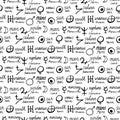 Pattern with alchemy symbols Royalty Free Stock Photo