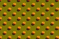 pattern apples on a khaki background with shadows, a repeating picture wallpaper or background on a smartphone