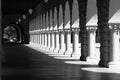 Pattern of arches. Black and white Royalty Free Stock Photo