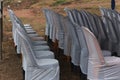 Pattern arragement of chairs on a ceremonial ground