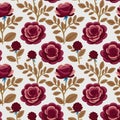 Seamless colorful floral background pattern. Decorative backdrop for fabric, textile, wrapping paper, card, invitation, wallpaper Royalty Free Stock Photo