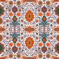 Pattern of artistic Mandalas intricate arabesque shapes for tapestry pattern. Generative AI