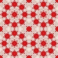 Pattern background abstract red kaleidoscope. geometric wallpape Royalty Free Stock Photo