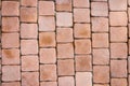 Pattern background of brick block walkway Royalty Free Stock Photo