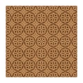 Pattern background circle flower brown seamless wallpaper batik Royalty Free Stock Photo