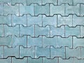 Pattern Background of Green Tiled Bricks Floor Royalty Free Stock Photo
