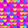 pattern background hearts shades bright youth