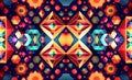 Pattern background of Illustration of abstract shapes geometric and symmetrical. generative ai