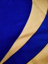 pattern and background of yellow and blue fabric Royalty Free Stock Photo
