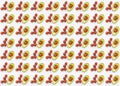 Pattern of baked egg with avocado and tomatoes.Design for wrapping paper or textile.