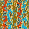 Seamless pattern Paisley.