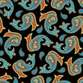 Seamless pattern Paisley.