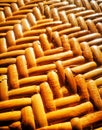 the pattern of the basketwork background. Royalty Free Stock Photo