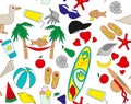 Pattern beach vector