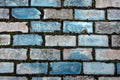 Black blue slate wall texture background stone wall tile gray old floor pattern Royalty Free Stock Photo