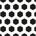 Pattern of black hexagons. Vector illustration. EPS 10.