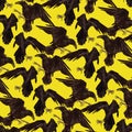 Pattern with black ravens.