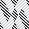 3147 Pattern with  black and silver gray rows, modern stylish image. Royalty Free Stock Photo