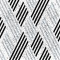 3384 Pattern with black and silver gray stripes, modern stylish image. Royalty Free Stock Photo