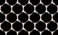 Pattern of black smooth bulging bulky abstract shiny beautiful balls, circles with glare of light on a white background