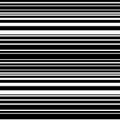 Pattern with black and white horizontal lines, modern stylish image.