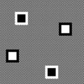 Pattern of black and white squares on the mesh Royalty Free Stock Photo