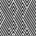 2958 Pattern with black and white stripes, modern stylish image. Royalty Free Stock Photo