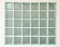 The pattern of block glass on the wall Royalty Free Stock Photo