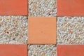 Pattern block tiles floor texture sandstone or stone wash Royalty Free Stock Photo