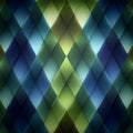 A pattern of blue and green squares on a dark background Royalty Free Stock Photo