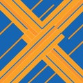 Pattern With Blue And Yellow And Orange Diagonal Lines Vector Background Style Royalty Free Stock Photo