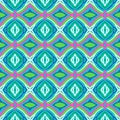 Pattern with bold stylized Indian motifs Royalty Free Stock Photo