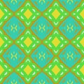 Pattern with bold stylized Indian motifs Royalty Free Stock Photo