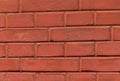 Pattern brick wall rectangular stone painted red terracotta color element of the historic wall urban design base