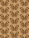 Pattern with brown decorative elements