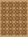 Pattern with brown decorative elements original Royalty Free Stock Photo
