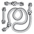 Pattern brush nautical rope knot marine sailor Royalty Free Stock Photo