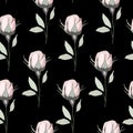 1694 pattern buttons, seamless pattern in romantic style, ornament with roses, wedding background