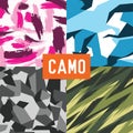 Pattern camo army soldier abstract vector Royalty Free Stock Photo