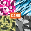 Pattern camo army soldier abstract vector Royalty Free Stock Photo