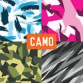 Pattern camo army soldier abstract vector Royalty Free Stock Photo