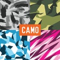 Pattern camo army soldier abstract vector Royalty Free Stock Photo