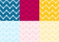 Zigzag Color Vertical Seamless Pattern set | Zigper Series