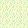 Pattern candy line yellow background vector Royalty Free Stock Photo