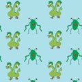 cute scary baby heroes pattern, design for kids