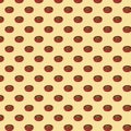 Pattern with cat food in a red plate. On a yellow background, food in a bowl