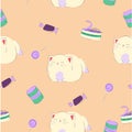 Pattern cats with Foods