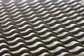 Pattern of ceramic roofing tiles Royalty Free Stock Photo