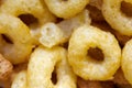 Pattern of Cheese puffs, Texture Royalty Free Stock Photo