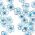 Pattern cherry blossom for traditional ceramics As